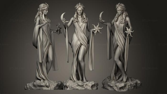 Figurines heroes, monsters and demons (Azura 2, STKM_0003) 3D models for cnc